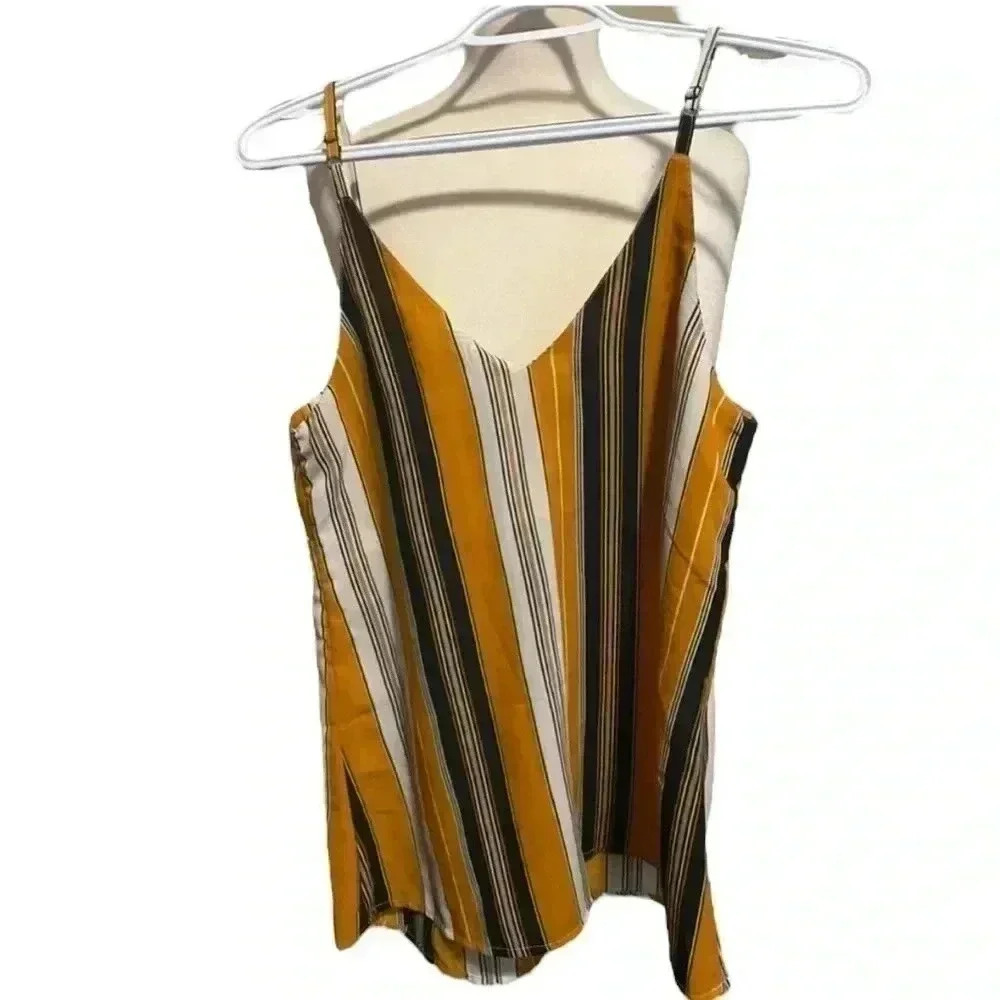 Striped Japana Cami tank top women’s size S summer blouse stripe juniors casual